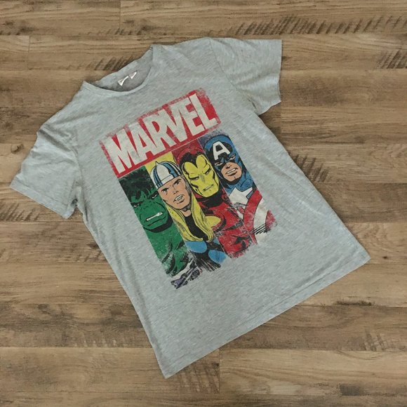 Official Marvel Avengers Retro Mug Shot T-shirt - Picture 3 of 13